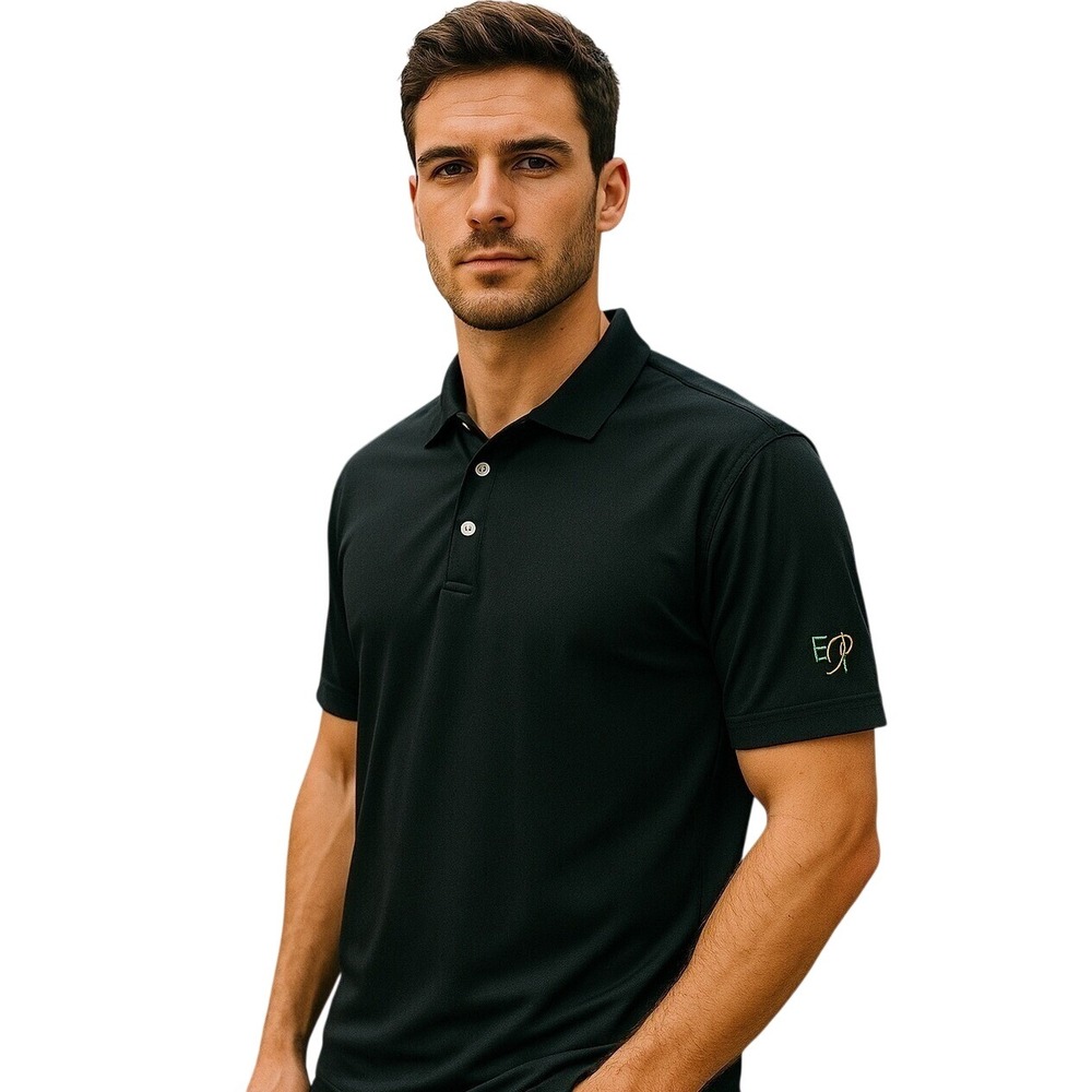 Peter Millar Summer Comfort Golf Polo Mr Sid Shirt Embroidered Logo Black Large